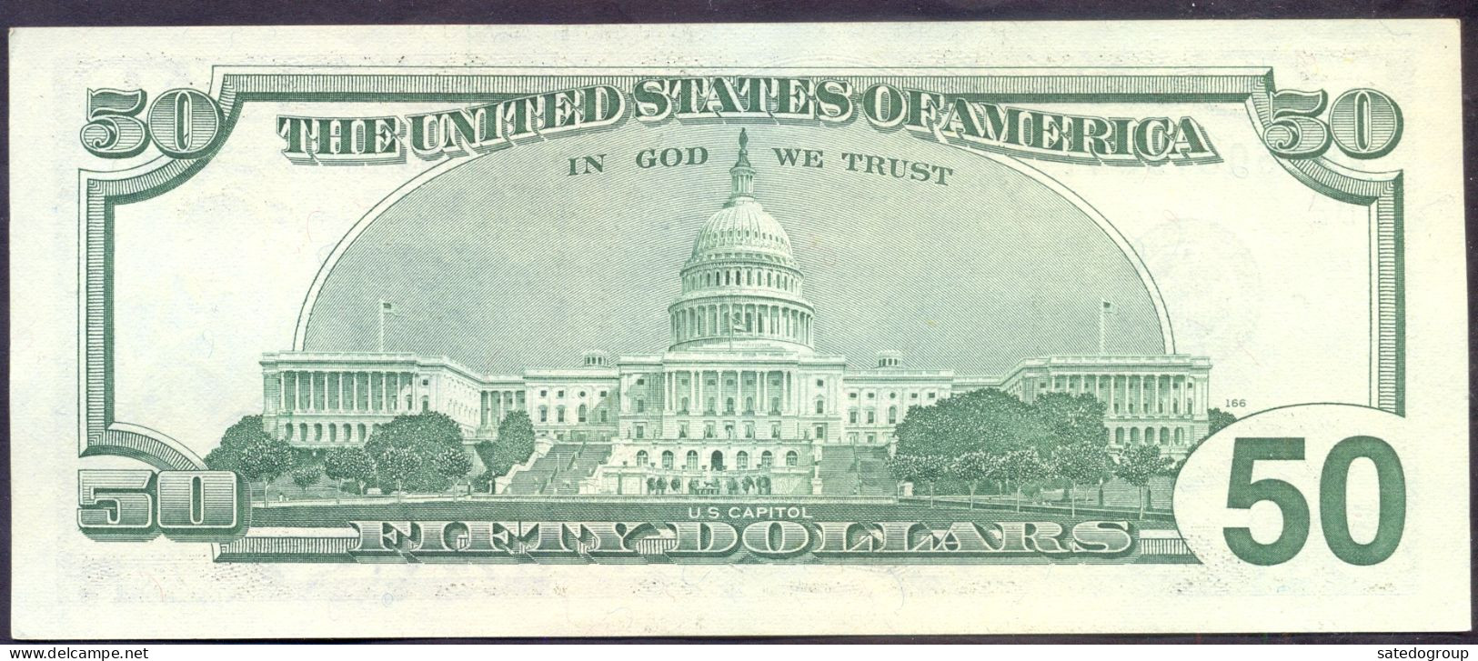 USA 50 Dollars 1996 B  - UNC # P- 502 < B2 - New York NY > - Federal Reserve (1928-...)