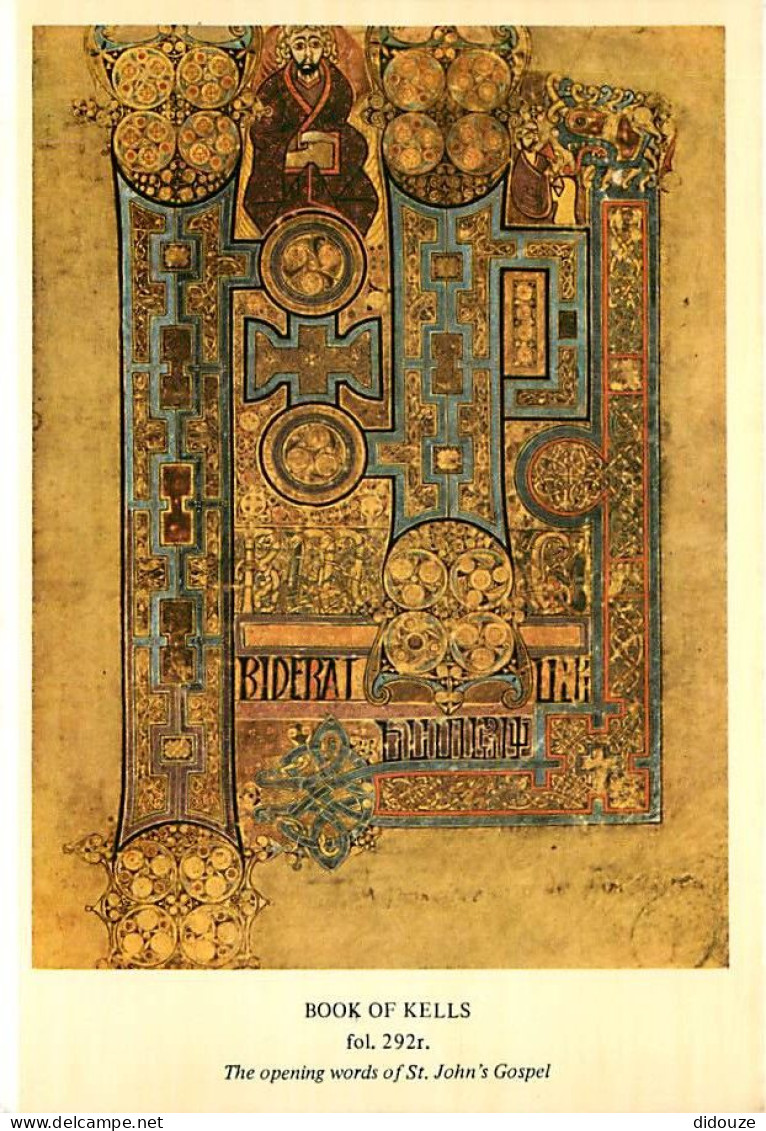 Irlande - Dublin - Dublin City - Trinity College - Book Of Kells - The Opening Words Of St. John 's Gospel - Art Peintur - Dublin