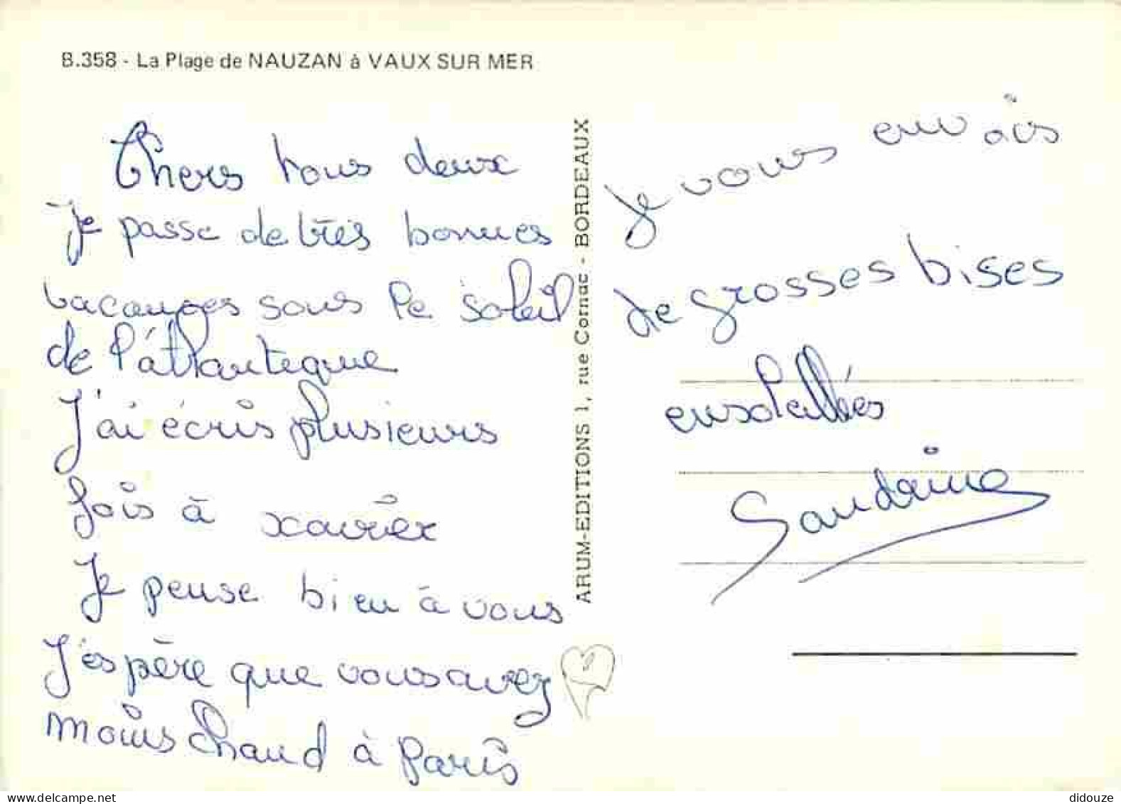 17 - Vaux Sur Mer - La Plage De Nauzan - Scènes De Plage - Voile - CPM - Voir Scans Recto-Verso - Vaux-sur-Mer