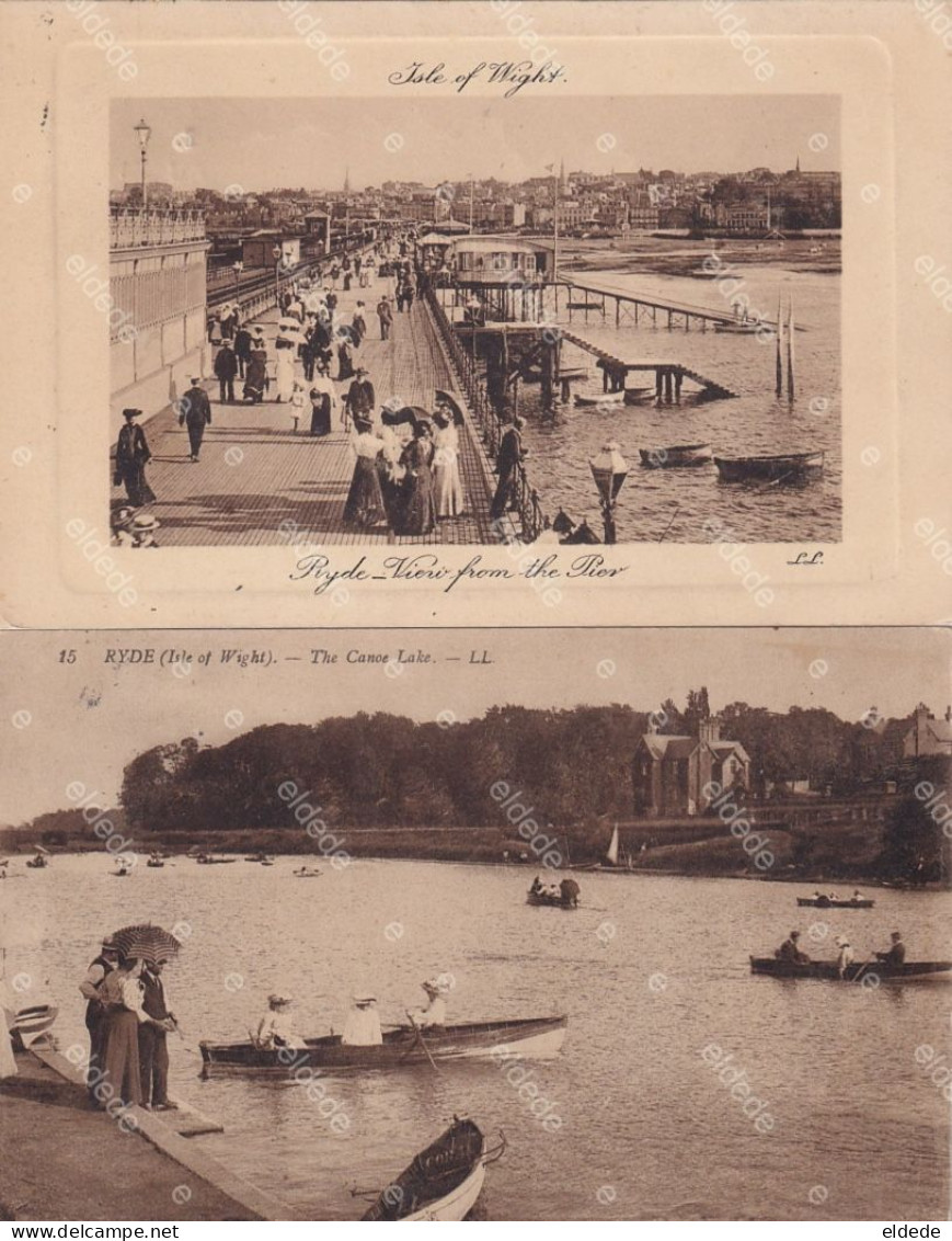 4 Cards Royal Yacht Club House , Lake , Ryde  , Osborne House , Cowes LL - Autres & Non Classés