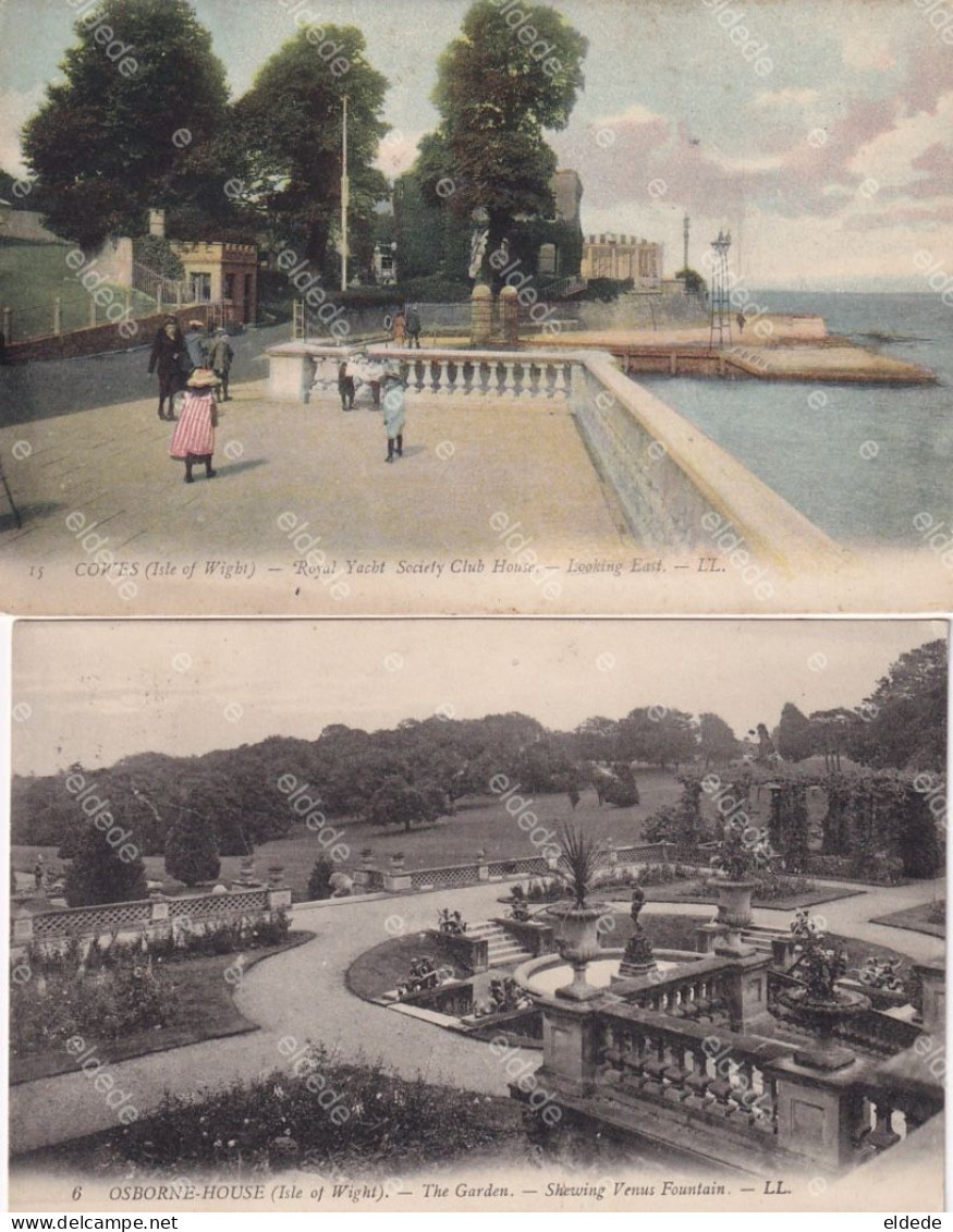 4 Cards Royal Yacht Club House , Lake , Ryde  , Osborne House , Cowes LL - Autres & Non Classés