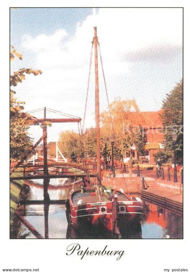 73263670 Papenburg Ems Holzbruecke Kanal Papenburg Ems - Papenburg