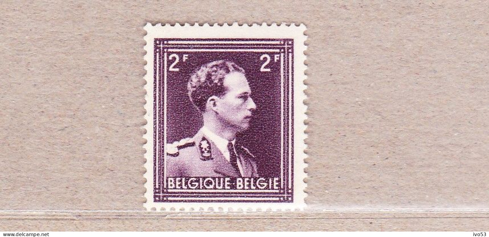 1943 Nr 643** Zonder Scharnier: Roest,zegel Uit Reeks Leopold III. - 1936-1957 Col Ouvert