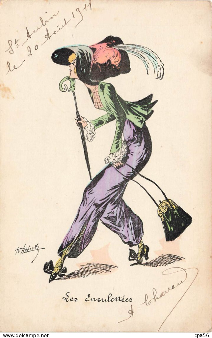 Les Enculottées - Illustrateur Robert Robertz Roberty 1910 MODE - Robert