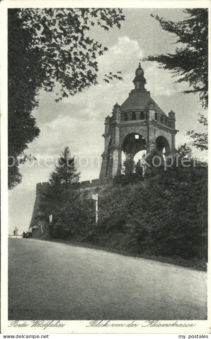 72487889 Porta Westfalica Blick Von Der Kaiserstrasse Porta Westfalica - Porta Westfalica