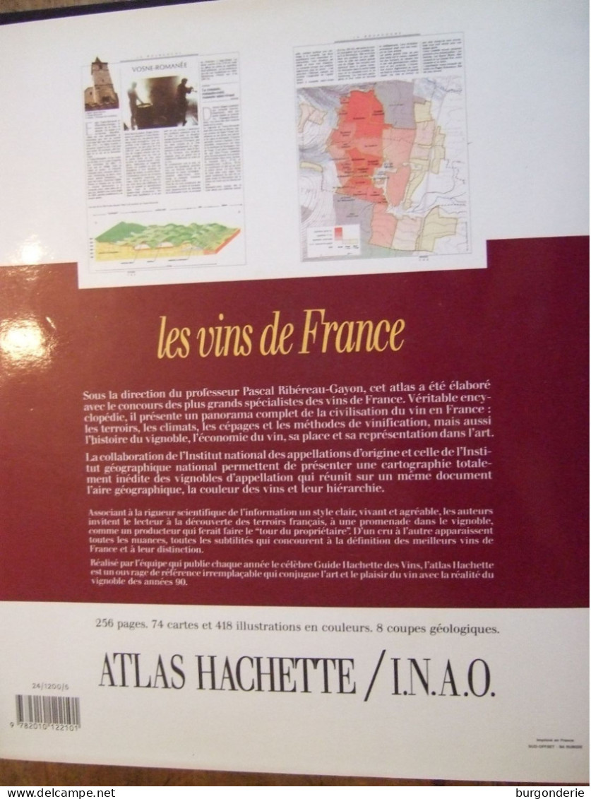 ATLAS / LES VINS DE FRANCE / HACHETTE  / 1989 - Enzyklopädien