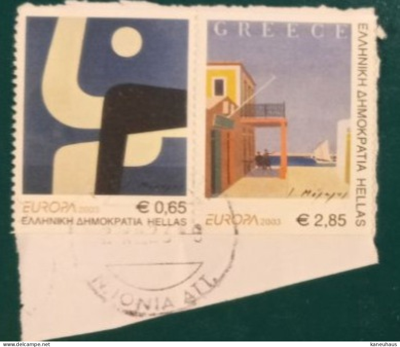 2003 Michel Nr. 2150/2151C Waagerechtes Paar Gestempelt - Used Stamps