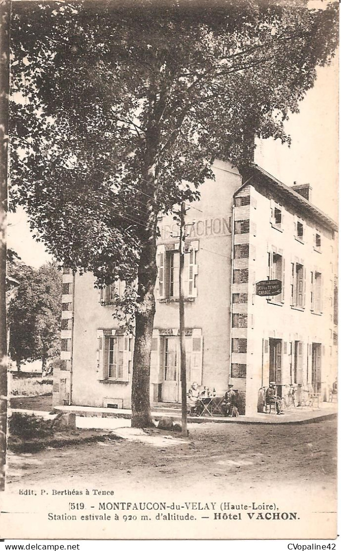 MONTFAUCON-du-VELAY (43) Hôtel VACHON - Montfaucon En Velay
