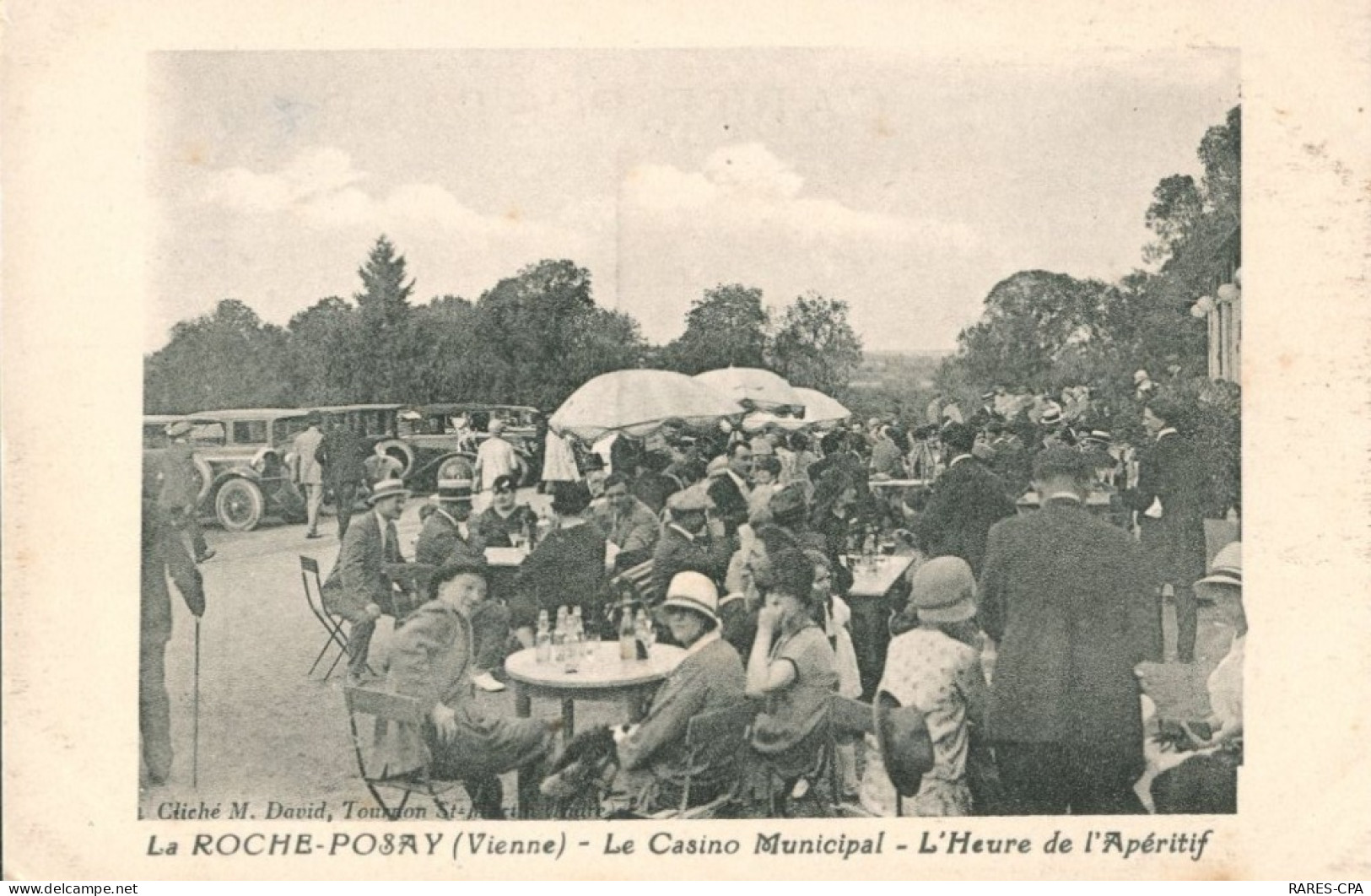 86 LA ROCHE POSAY - LE CASINO MUNICIPAL - L'HEURE DE L'APERITIF - La Roche Posay