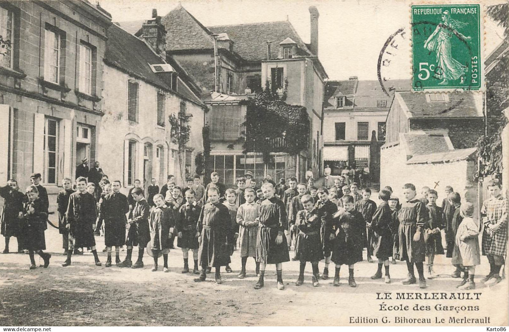 Le Merlerault * école Des Garçons * écoliers élèves * Enfants Villageois - Le Merlerault