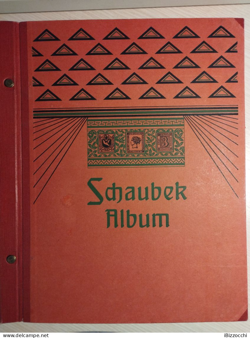 Schaubek Album 27. Auflage In Ottime Condizioni Con Circa 2000 Francobolli Mondiali Tutti Diversi E Ante 1925 - AFFARE - Sammlungen (im Alben)