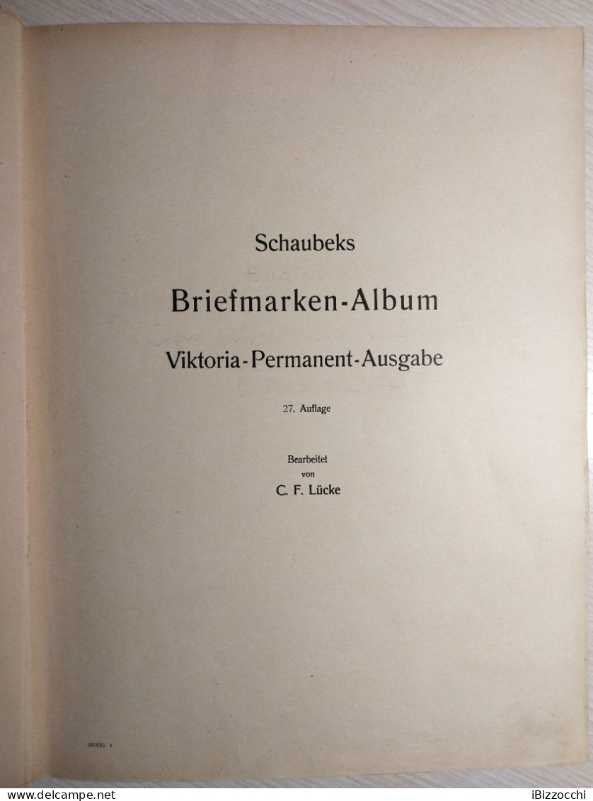 Schaubek Album 27. Auflage In Ottime Condizioni Con Circa 2000 Francobolli Mondiali Tutti Diversi E Ante 1925 - AFFARE - Sammlungen (im Alben)