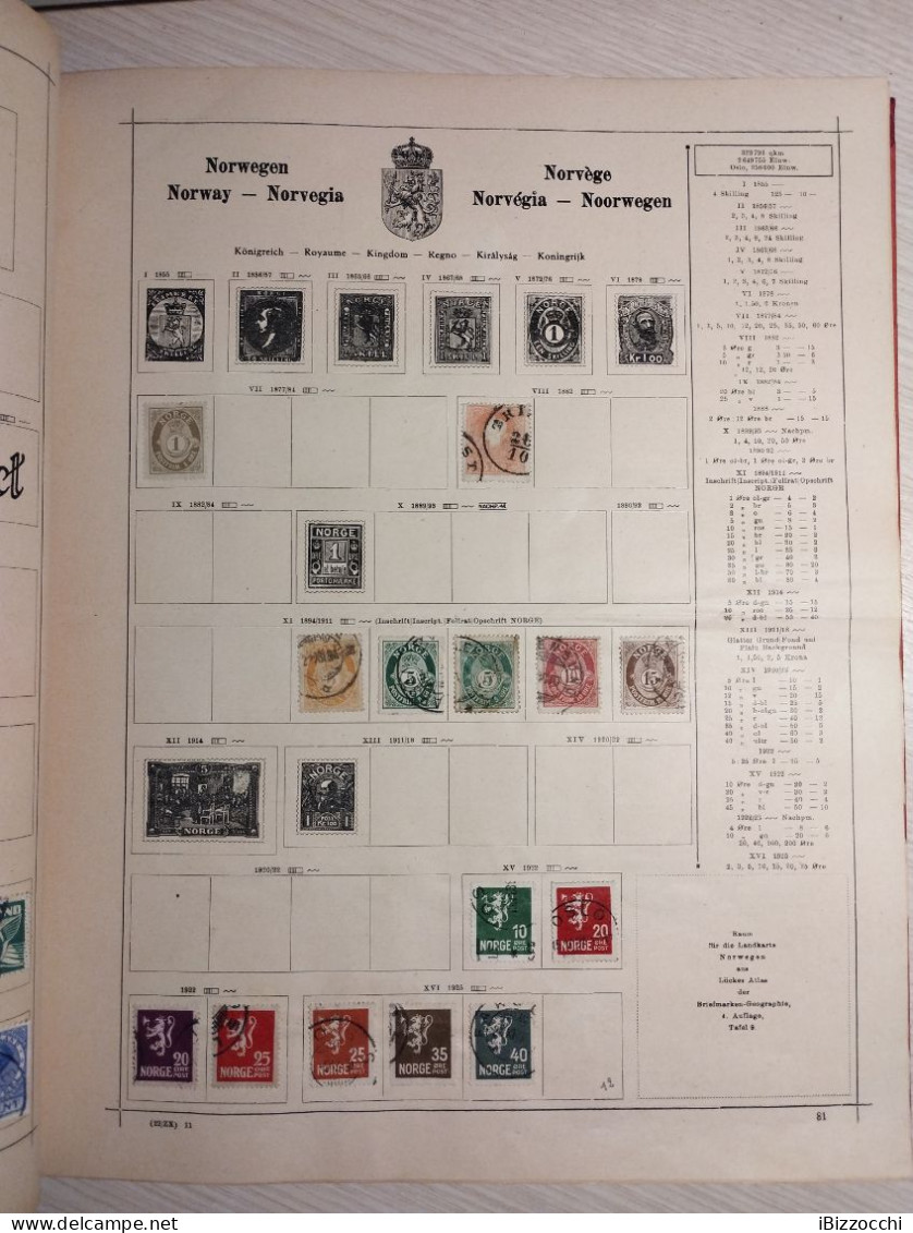Schaubek album 27. Auflage in ottime condizioni con circa 2000 francobolli mondiali tutti diversi e ante 1925 - AFFARE