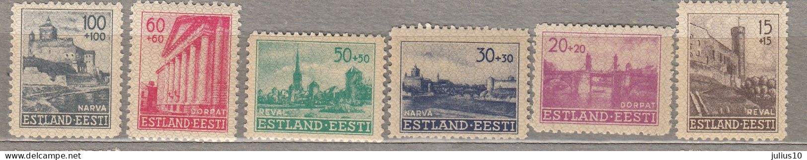 ESTONIA 1941 Germany Occupation MNH(**) Mi 4-9 # Est262 - Mint