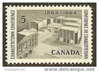 CANADA 1964 Hinged Stamp(s) Charlottetown 376 #5526 - Ongebruikt
