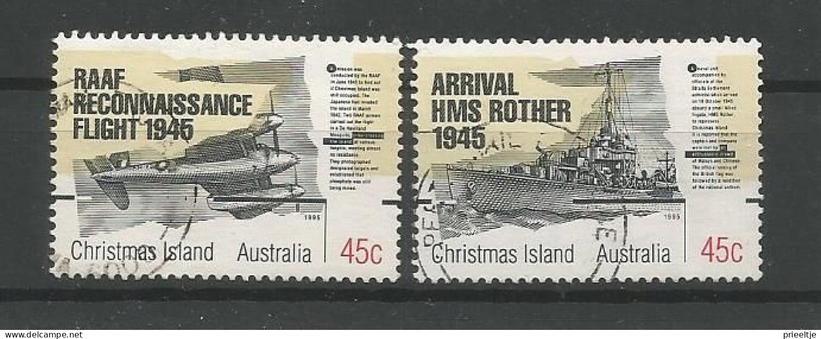 Christmas Island 1995 End Of WWII 50th Anniv. Y.T. 419/420 (0) - Christmaseiland