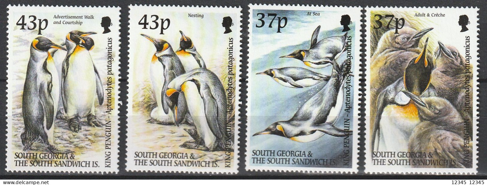 Zuid Georgië 2000, Postfris MNH, Birds, Penguin - Géorgie Du Sud