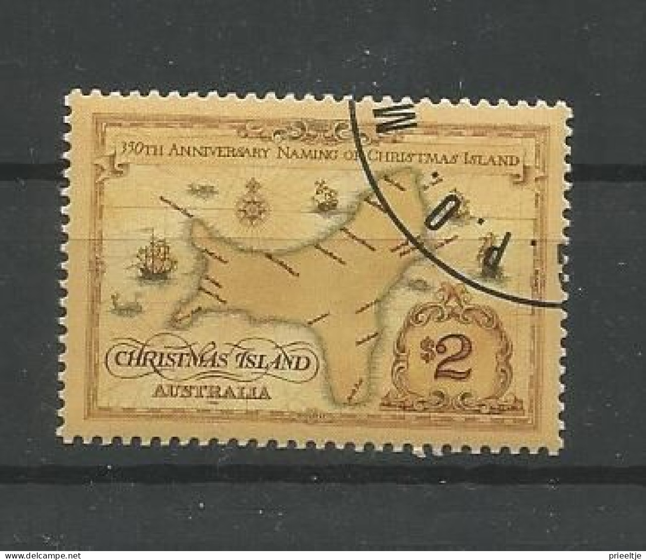 Christmas Island  1993 Island Map Y.T. 399 (0) - Christmas Island