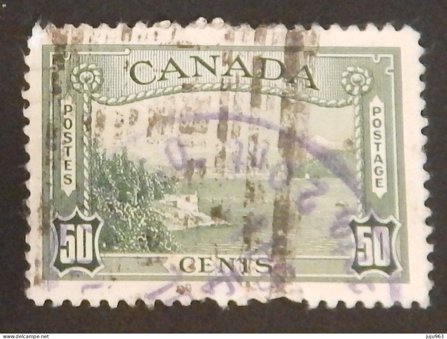 CANADA YT 200 OBLITERE "PORT DE VANCOUVER" ANNÉE 1938 - Usados