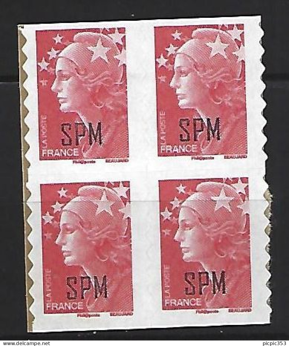 SPM - Saint Pierre Et Miquelon 960 ** 4 Exemplaires (autocollant Issu De Carnet) - Nuevos