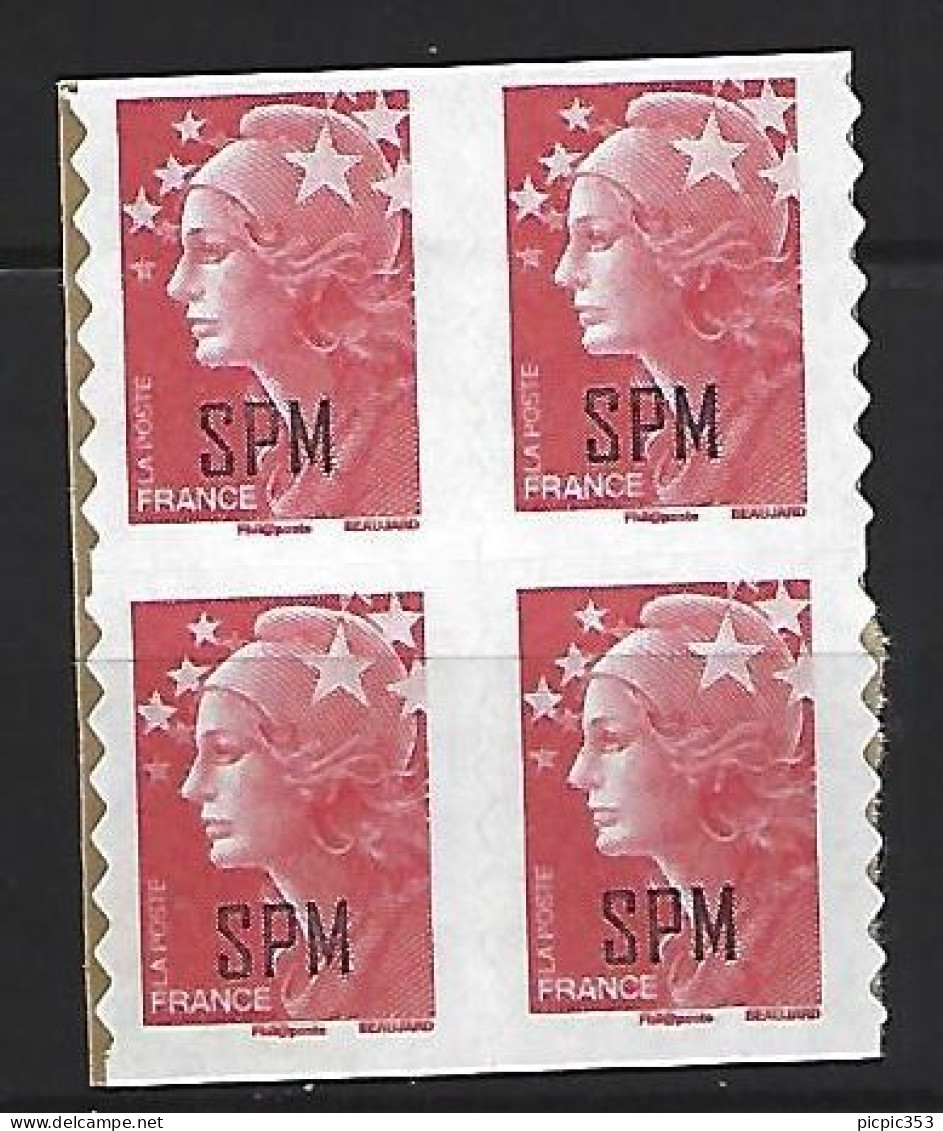 SPM - Saint Pierre Et Miquelon 960 ** 4 Exemplaires (autocollant Issu De Carnet) - Unused Stamps