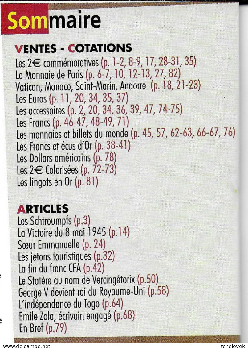 (Livres). Euro Et Collections N° 83 De Gaulle & 84 Schtroumpfs & 85 & 86 Chirac - Libri & Software