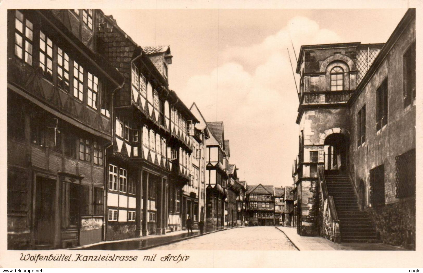 3158/ Wolfenbuttel, Kanzlerstrasse Mit Archiv - Wolfenbuettel