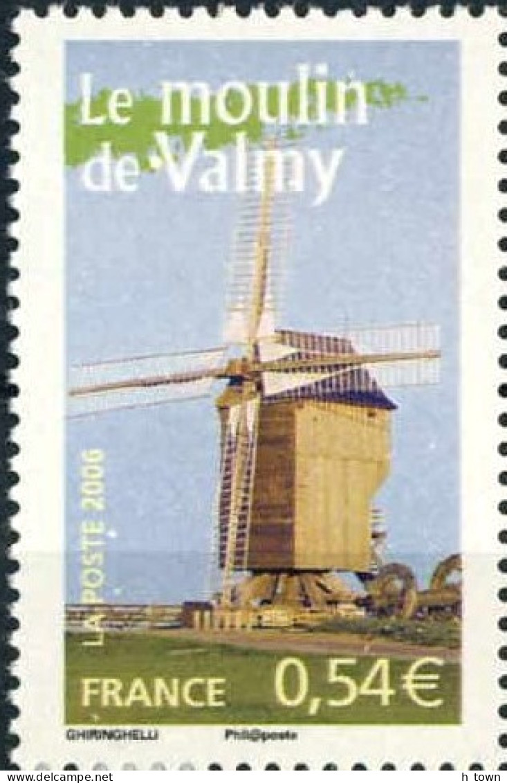 956  Moulin à Vent De Valmy - Windmill Stamp From France, 2006 - Mühlen