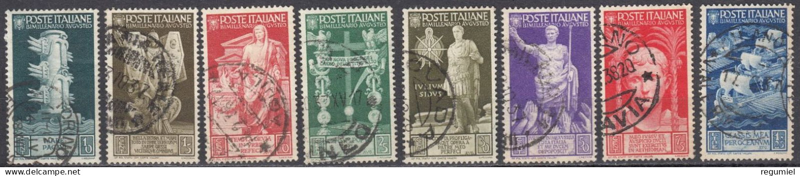 Italia U  396/403 (o) Usado 1937 - Used