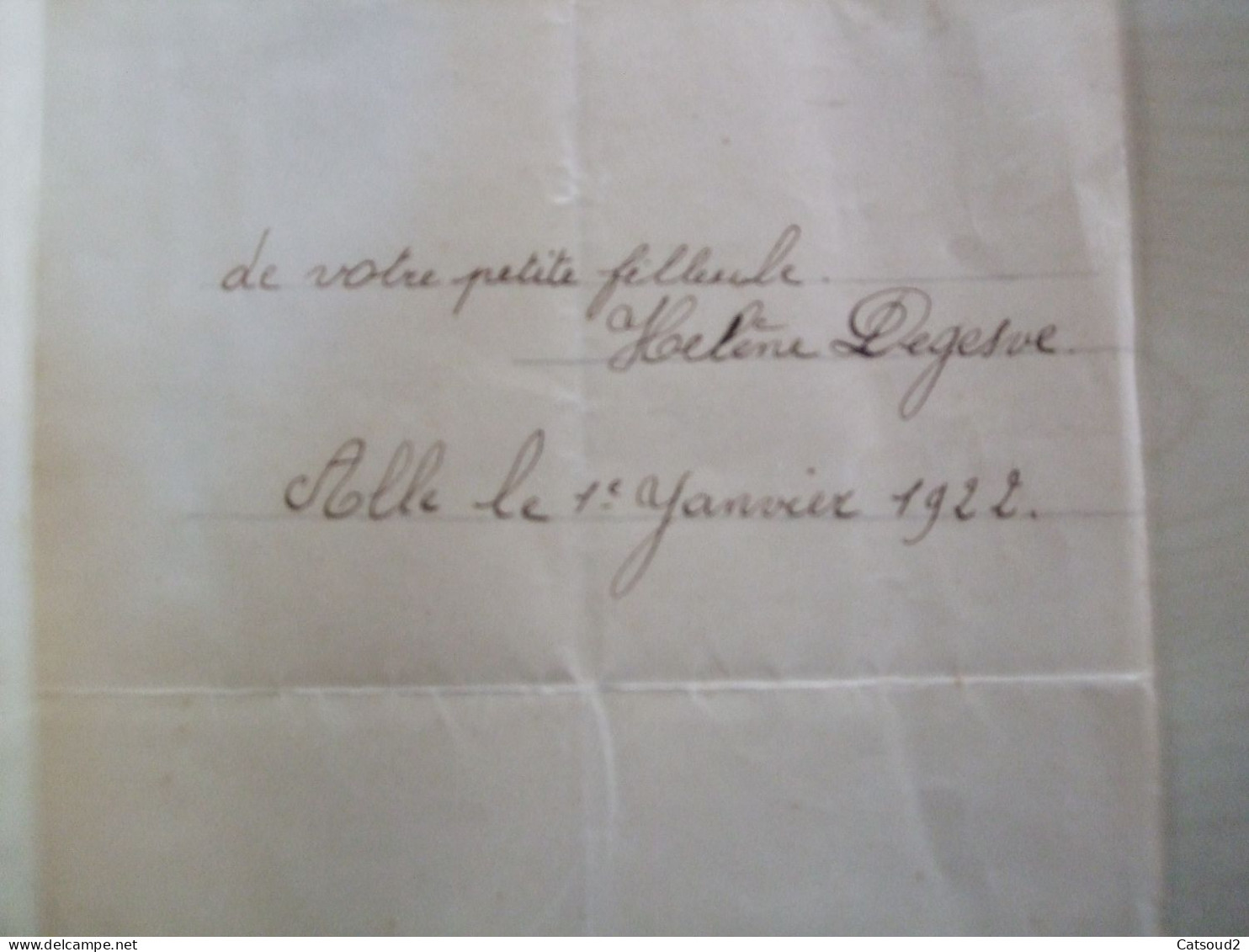 DECOUPIS ANCIEN 1922 ANGE Sur Papier à Lettre - Engelen