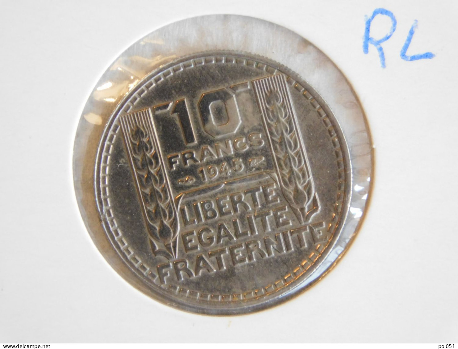 France 10 Francs 1945 TURIN, GROSSE TÊTE, RAMEAUX LONGS (948) - 10 Francs