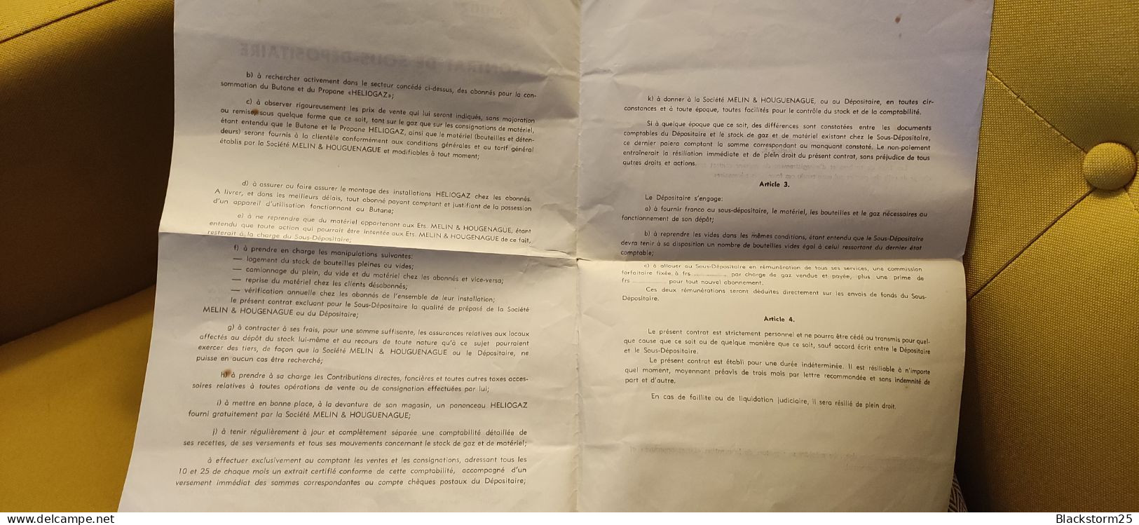 Ancien Contrat Héliogaz Doubs Crosey Le Petit - Elektriciteit En Gas