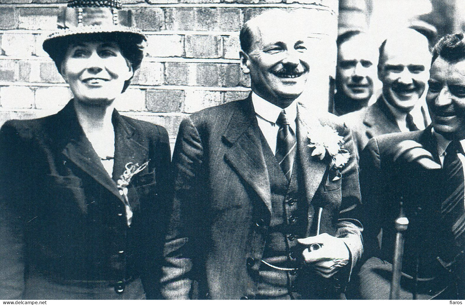 "Election Victory, 26th July, 1945" Clement Attlee, Transport House, Labour Party [CPM Nostalgia Postcard Reproduction] - Partis Politiques & élections