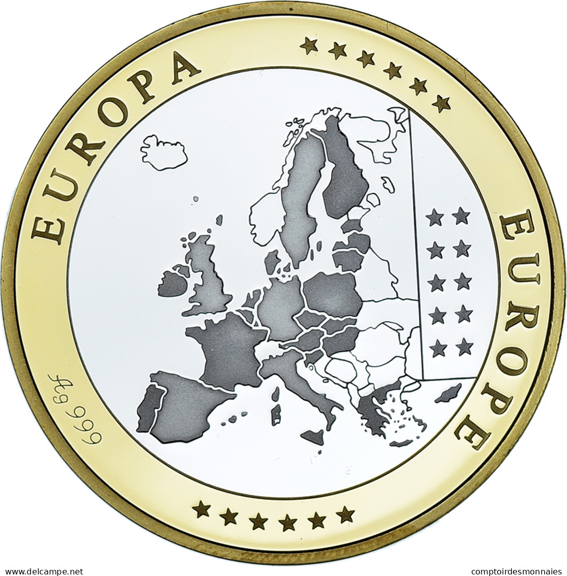 Malte, Médaille, Euro, Europa, Politics, FDC, FDC, Argent - Andere & Zonder Classificatie