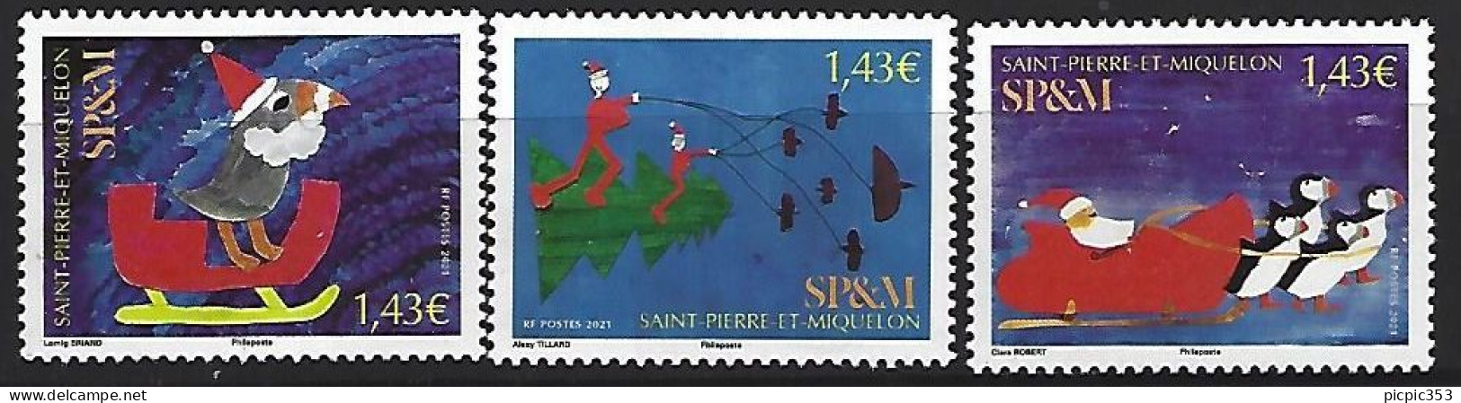 SPM - Saint Pierre Et Miquelon 1274 à 1276 ** - Ungebraucht