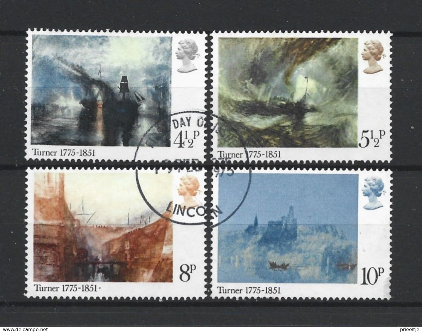 Gr. Britain 1975 William Turner Bicentenary Y.T. 747/750 (0) - Used Stamps
