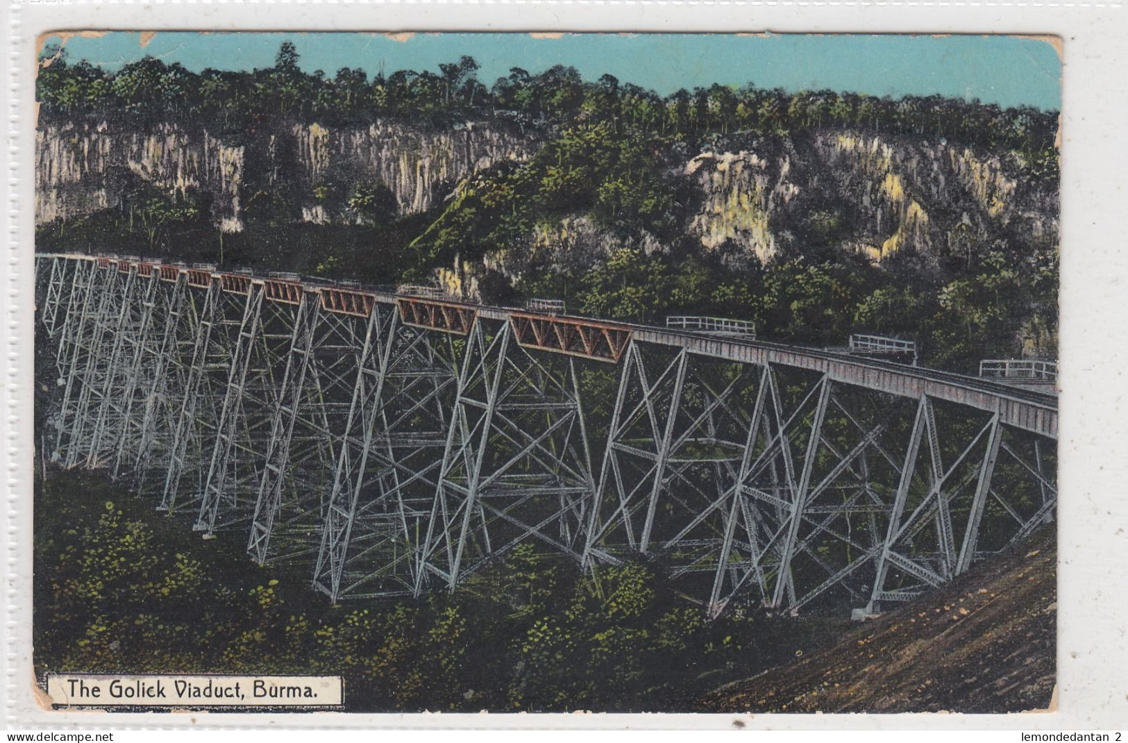 The Golick Viaduct, Burma. * - Myanmar (Burma)