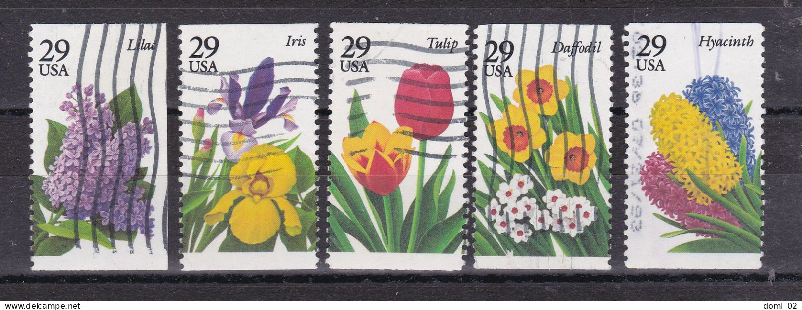 1993 Y&T 2156 / 2160 FLEURS DIVERSES - Used Stamps
