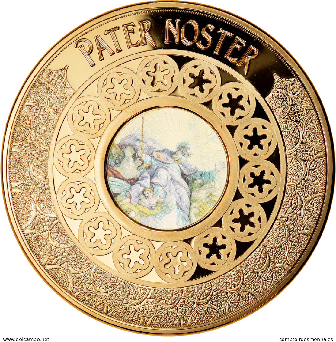 Vatican, Médaille, Pater Noster, Civitas Vaticana, FDC, Copper Gilt - Andere & Zonder Classificatie