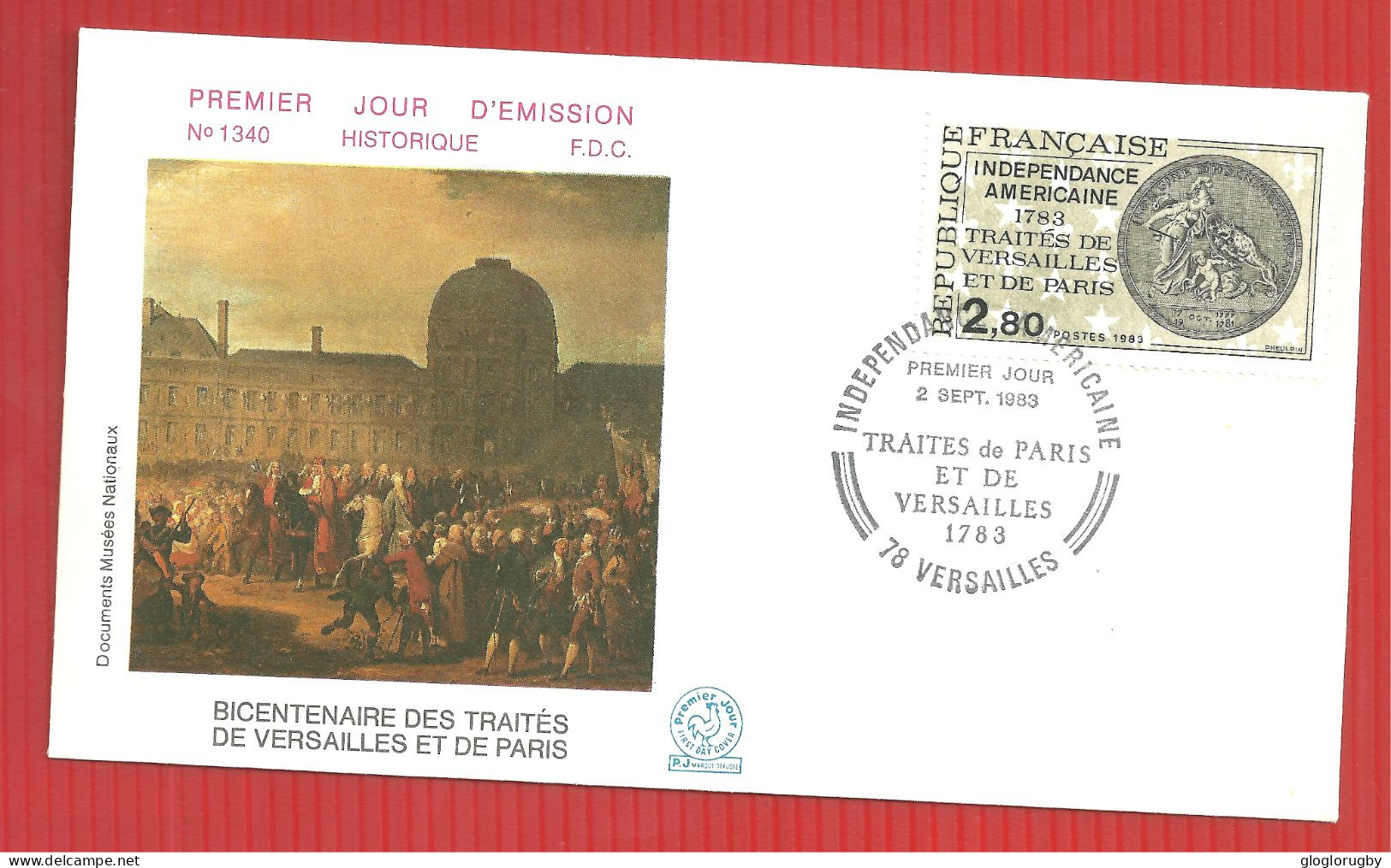 FDC 200 ANS  INDEPENDANCE AMERICAINE PARIS 1983 - Indépendance USA