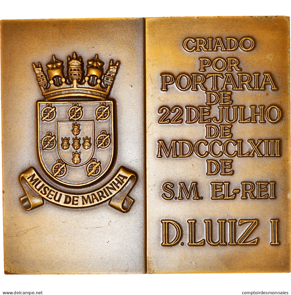 Portugal, Médaille, Criado Por Portaria De El Rei D.Luiz I, Museu De Marinha - Andere & Zonder Classificatie