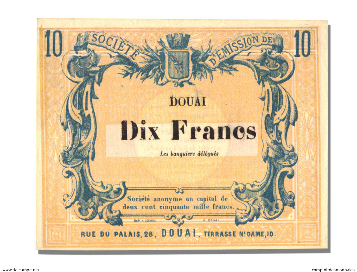 Billet, France, 10 Francs, 1870, NEUF - Bons & Nécessité