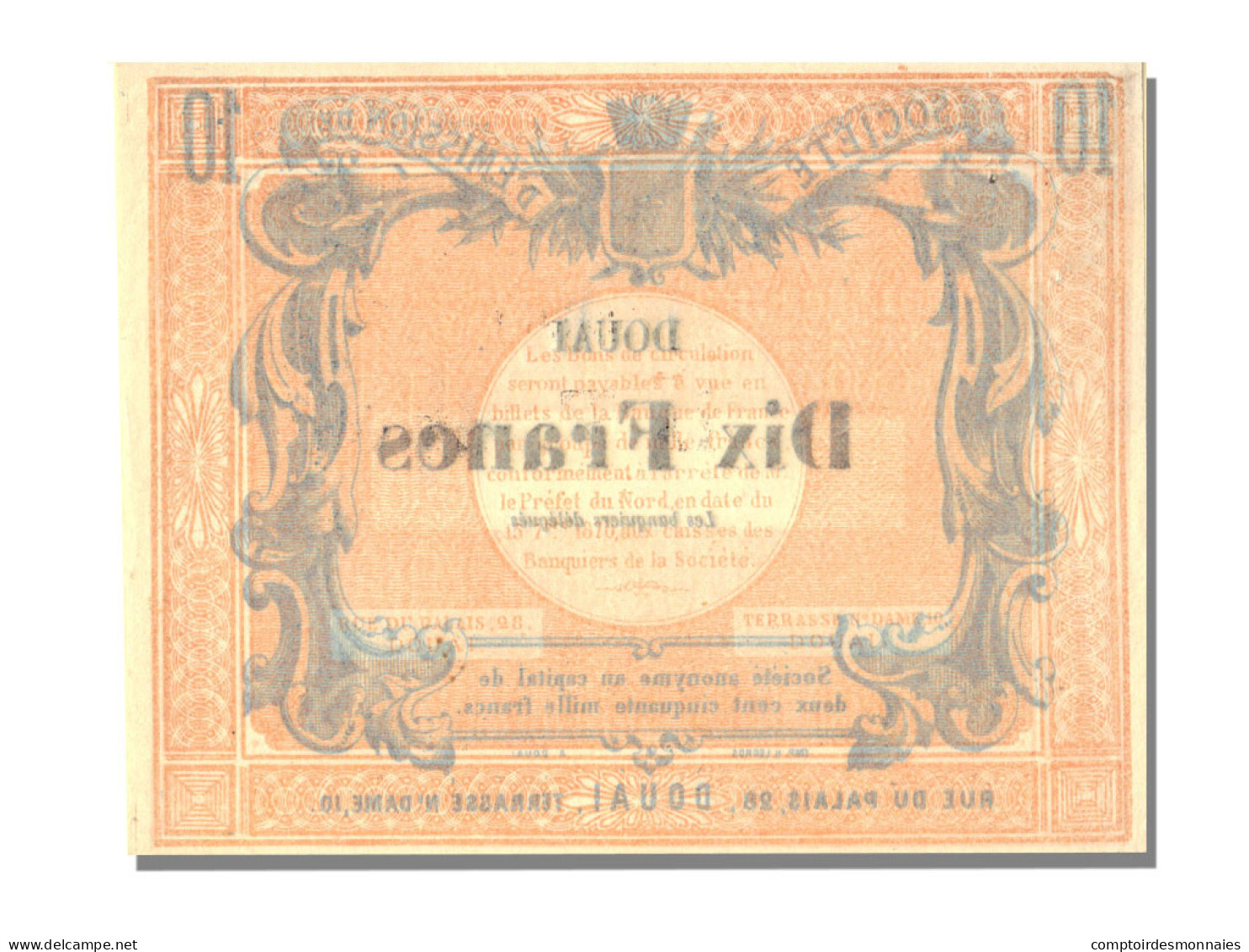 Billet, France, 10 Francs, 1870, NEUF - Bons & Nécessité