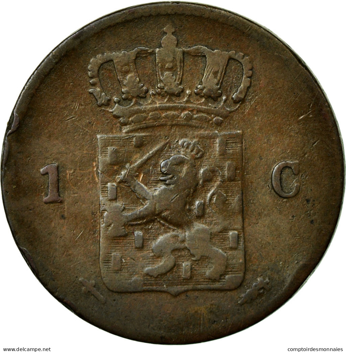 Monnaie, Pays-Bas, William III, Cent, 1861, TB+, Cuivre, KM:100 - 1849-1890 : Willem III
