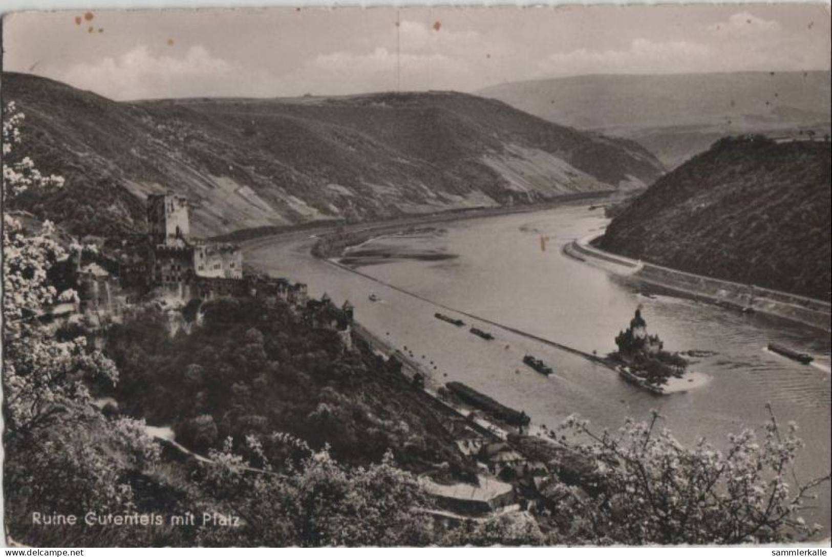 72388 - Kaub, Burg Gutenfels - Mit Pfalz - Ca. 1960 - Kaub