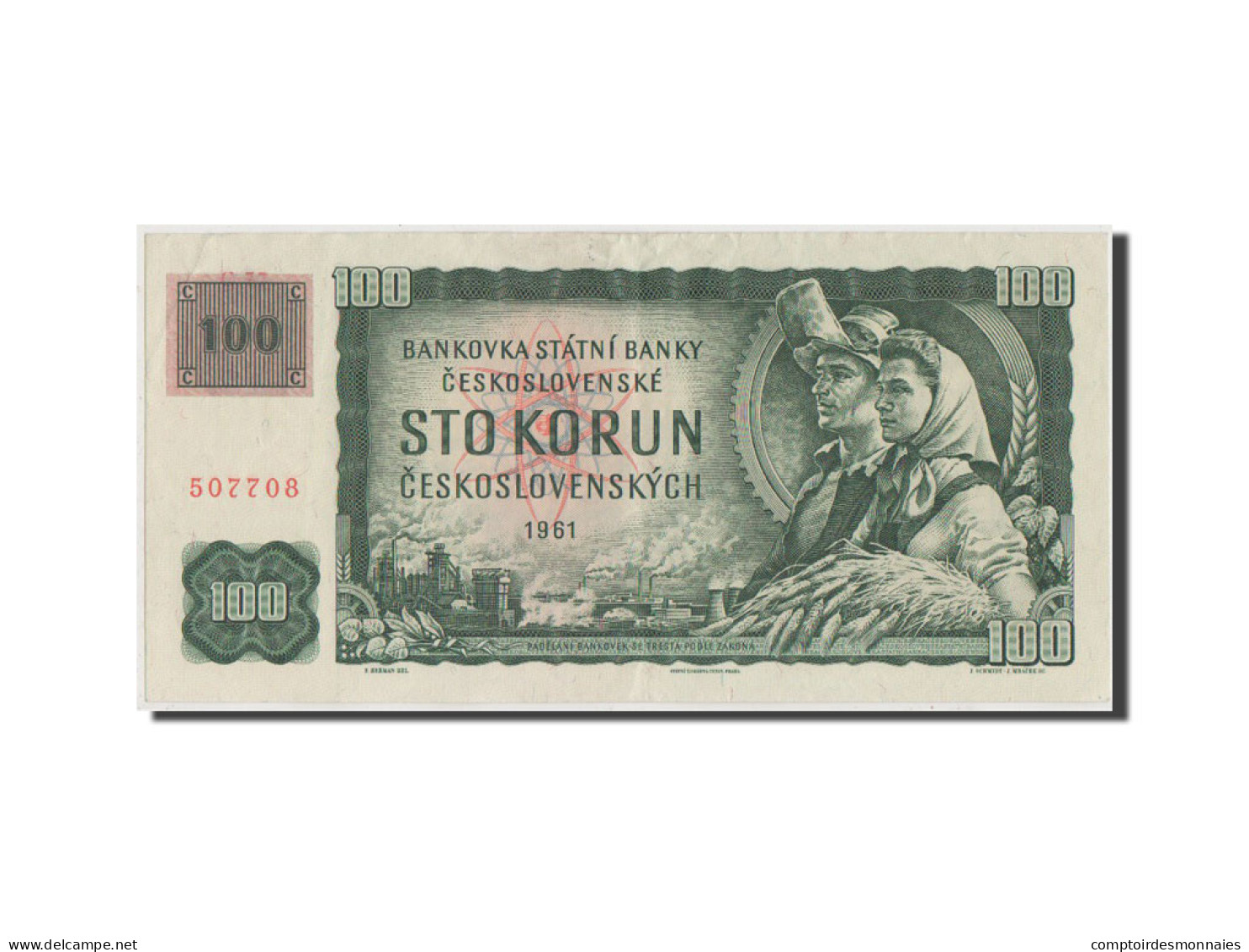 Billet, République Tchèque, 100 Korun, 1993, TTB+ - Tsjechië