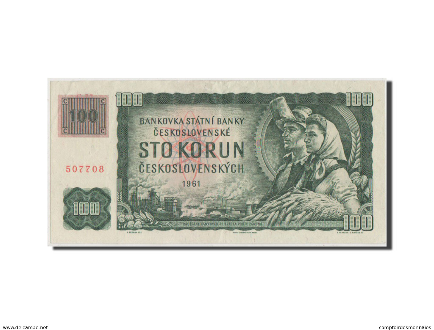 Billet, République Tchèque, 100 Korun, 1993, TTB+ - República Checa