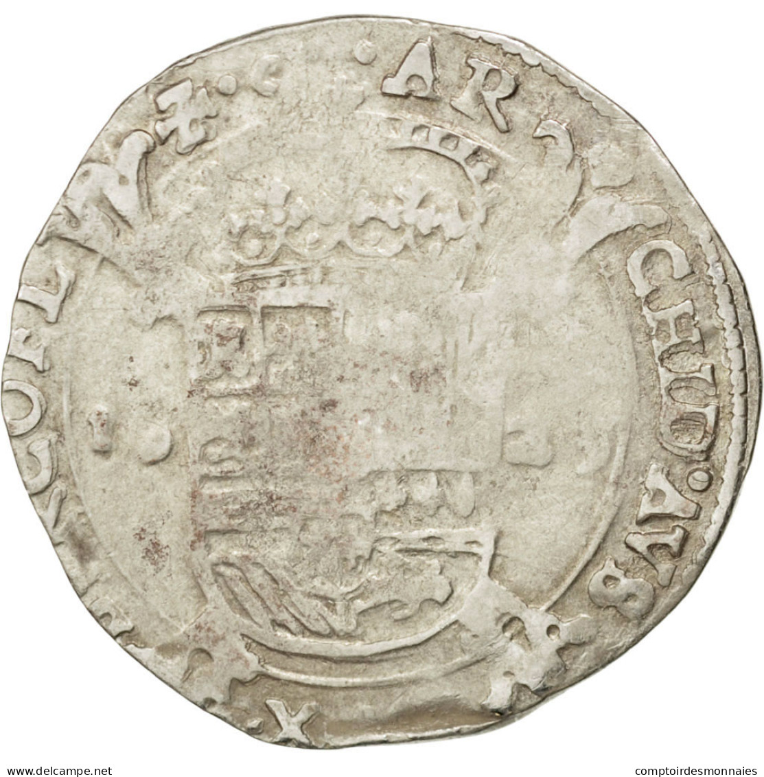 Monnaie, Pays-Bas Espagnols, Flandre, Escalin, 1623, Bruges, TB, Argent, KM:31 - Sonstige & Ohne Zuordnung