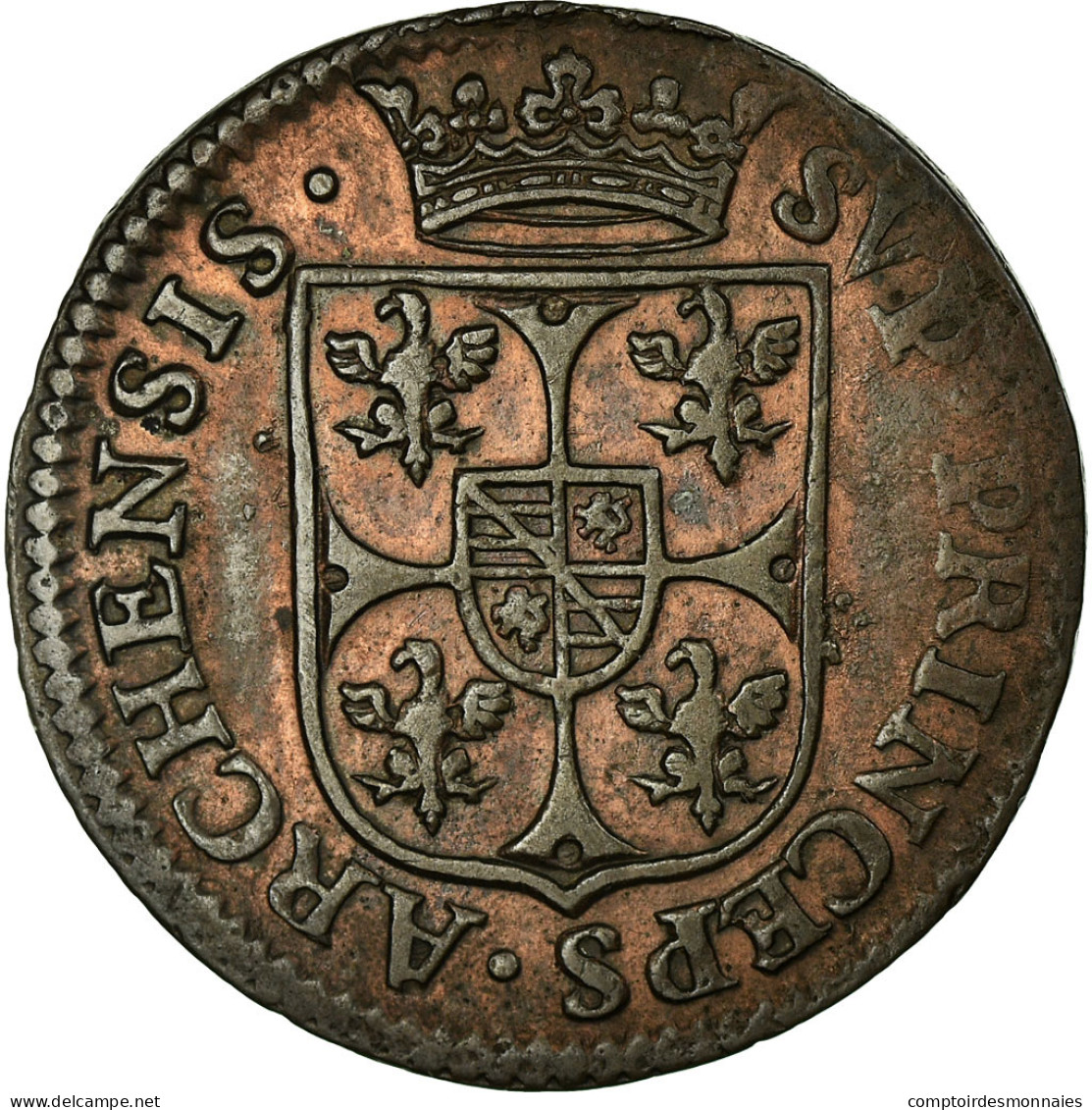 Monnaie, FRENCH STATES, NEVERS & RETHEL, 2 Liard, 1610, Charleville, TTB+ - Otros & Sin Clasificación