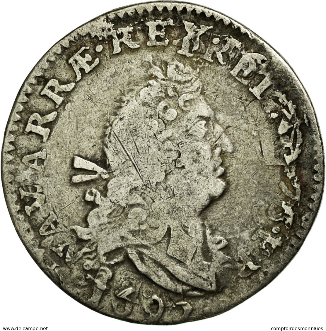 Monnaie, France, 4 Sols, 1692, Amiens, TB, Argent, Gadoury:106 - 1643-1715 Louis XIV Le Grand